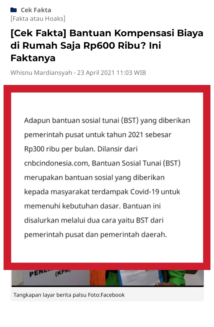 Salah Bantuan Sosial Tunai Bst Ribu Sudah Dapat Dicairkan