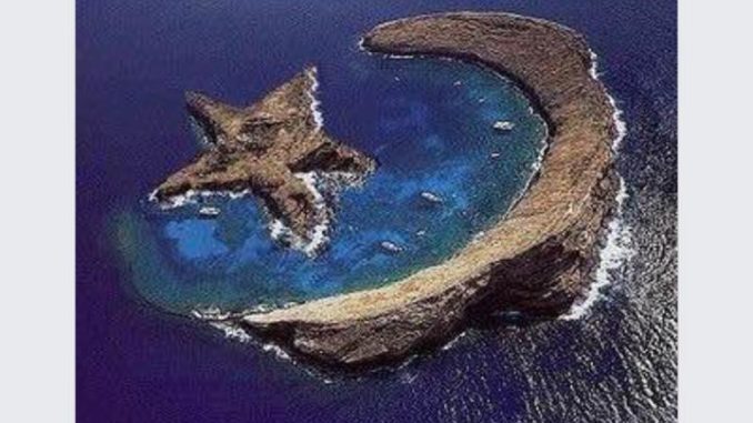 HOAX Pulau Berbentuk Bulan Sabit dan Bintang - TurnBackHoax