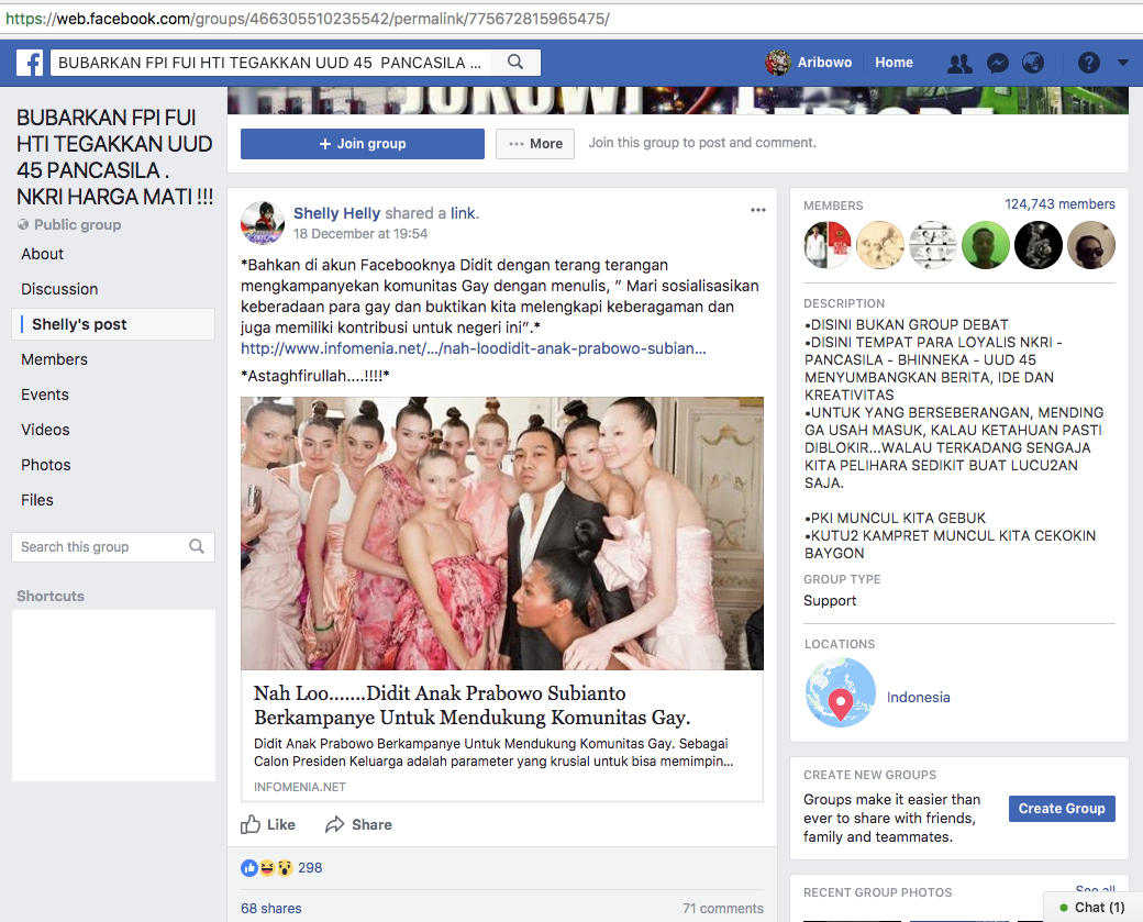 [HOAX] "Didit Anak Prabowo Subianto Berkampanye Untuk 