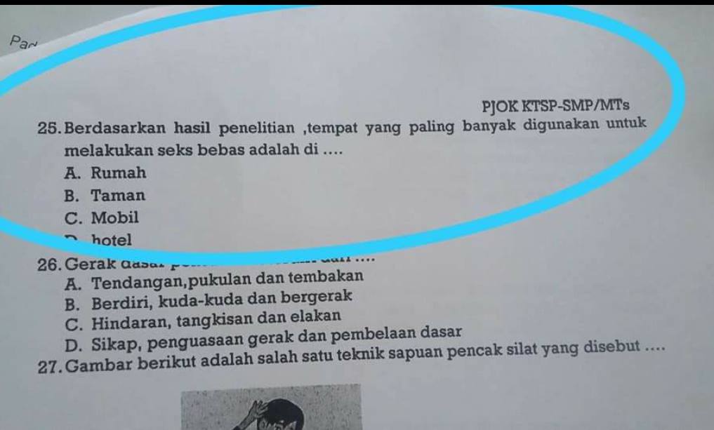 Salah Kadis Pendidikan Kota Bengkulu Klarifikasi Terkait Soal Ujian Bermuatan Sex Bebas Turnbackhoax