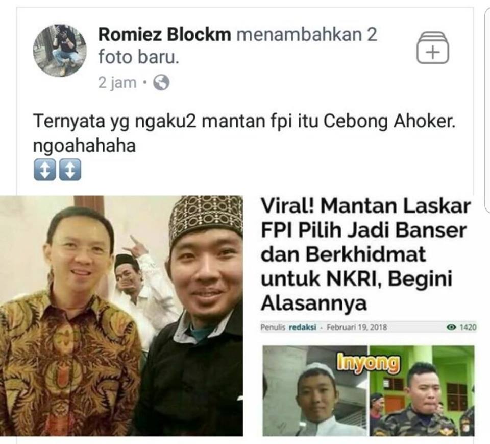 DISINFORMASI Bahrun Mantan FPI Yang Pindah Ke Banser NU Foto