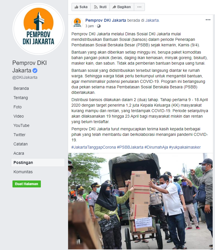  SALAH Bansos PSBB Covid 19 dari Pemda DKI Jakarta Paket 