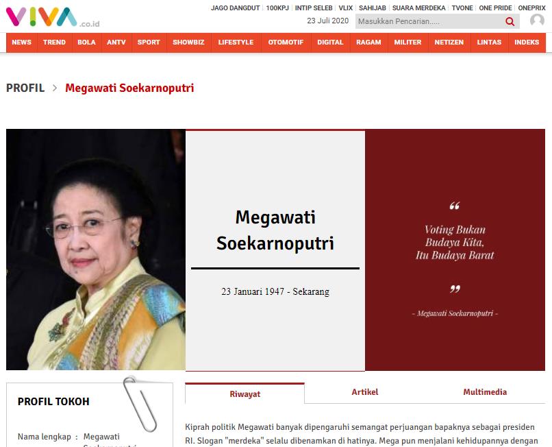SALAH Megawati Anak Pungut Soekarno - TurnBackHoax.ID