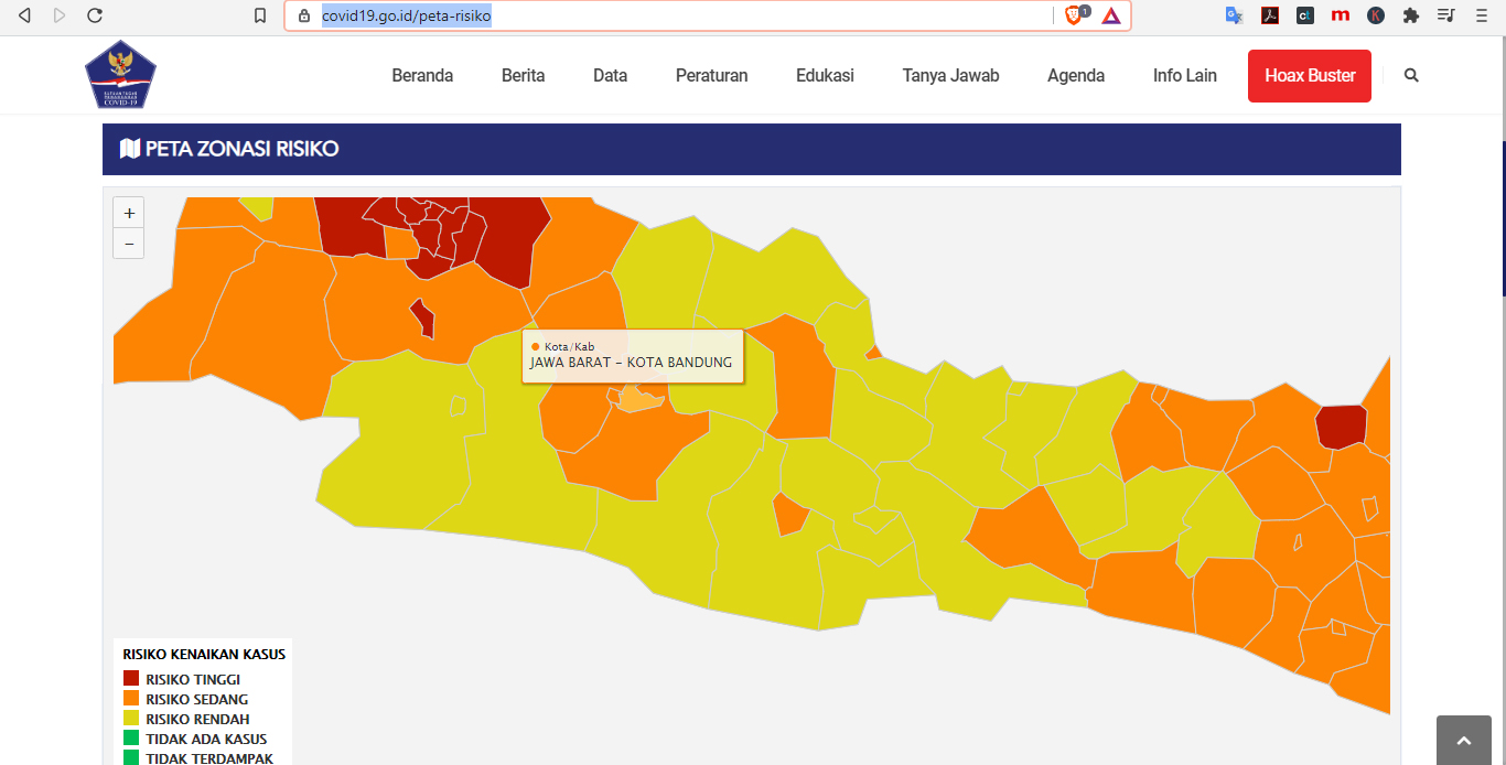 [SALAH] Bandung Kota Zona Hitam Corona - Hoax Buster | Covid19.go.id