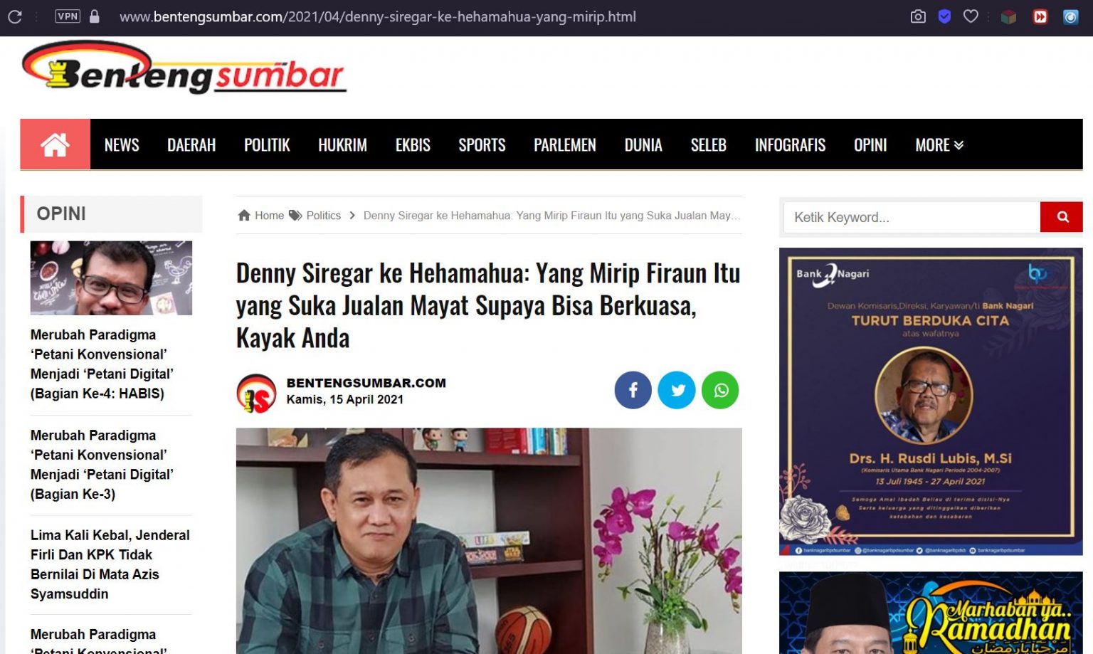[SALAH] Artikel dari yang berjudul
