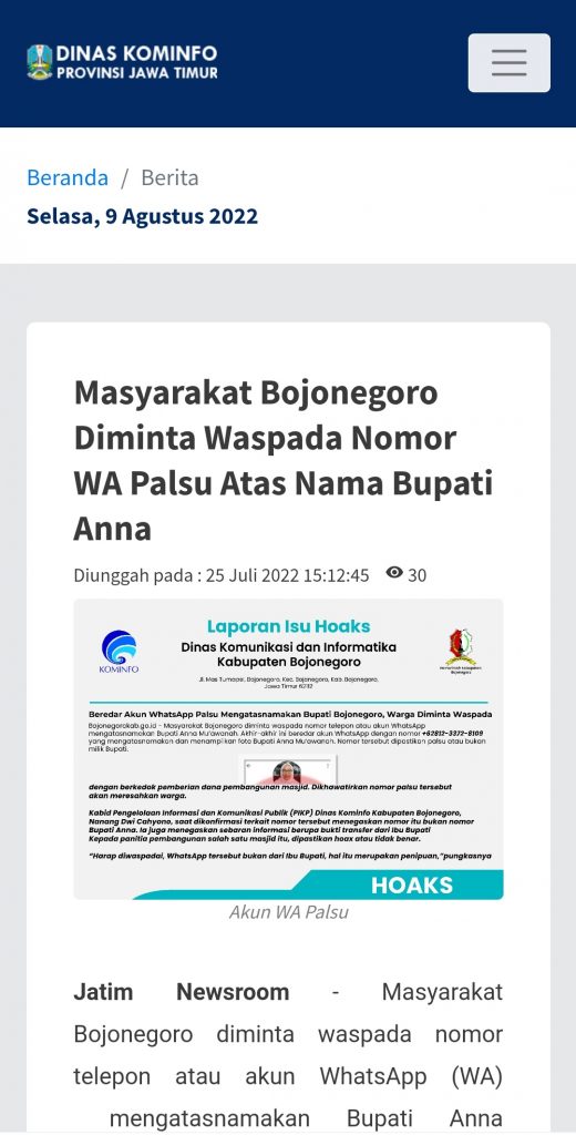 Dinas Komunikasi dan Informatika Kabupaten Bojonegoro