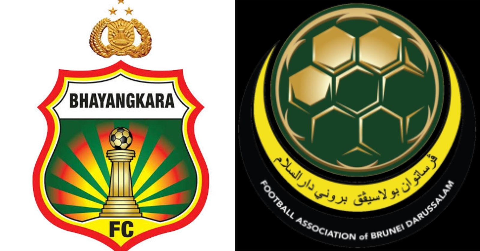 Bhayangkara FC (kiri), Timnas Brunei Darussalam (kanan)