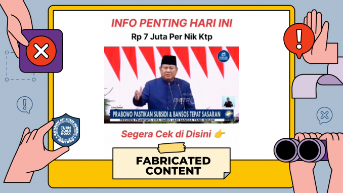 [PENIPUAN] Presiden Prabowo Umumkan Bansos Tahap Tiga Resmi Cair 7 Juta Setiap NIK