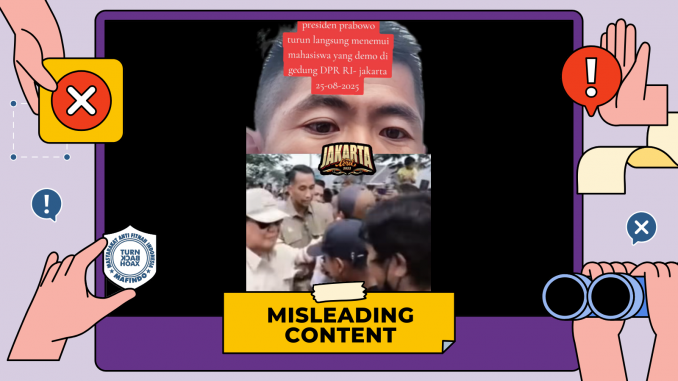 header prabowo turun langsung temui mahasiswa